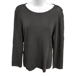 Colette Mordo For Sadimara Top Black‎ Strappy Long Sleeve Women’s Size Large
